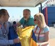 Vlad Arhire (stânga), Ion Sorin Hobana (centru) și Alina Alexoi (dreapta)