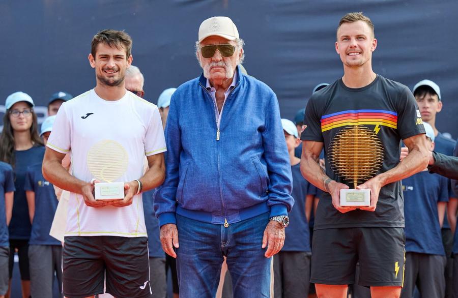 Mariano Navone și Marton Fucsovics alături de Ion Țiriac la Țiriac Open 2024 Foto: GSP/Raed Krishan Finalistul de la Țiriac Open 2024 și favoritul fanilor, în formă grozavă: „Am o relație specială cu această țară”