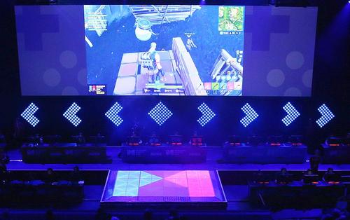 Arena Margaret Court, transformată pentru jocul online Fortnite, în 2018, foto: Guliver/gettyimages