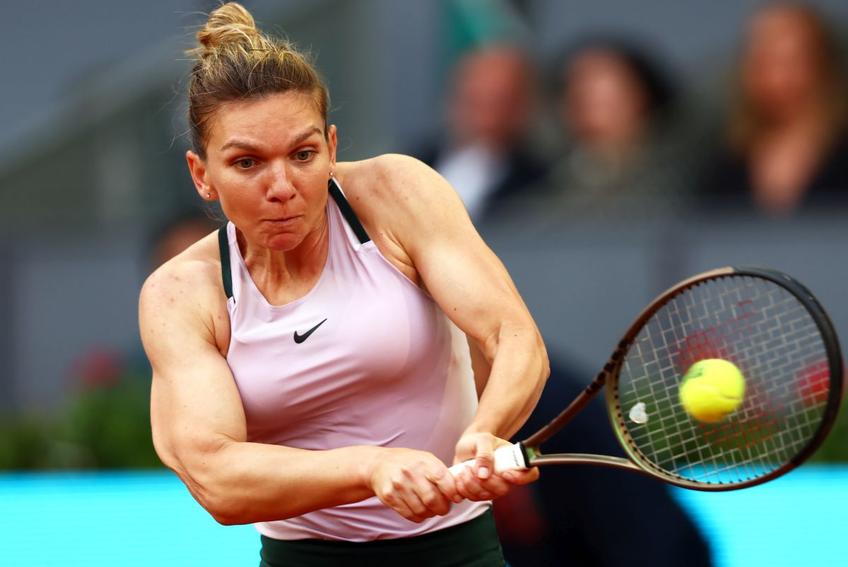 Simona Halep e în mare formă la Madrid / Sursă foto: Guliver/Getty Images