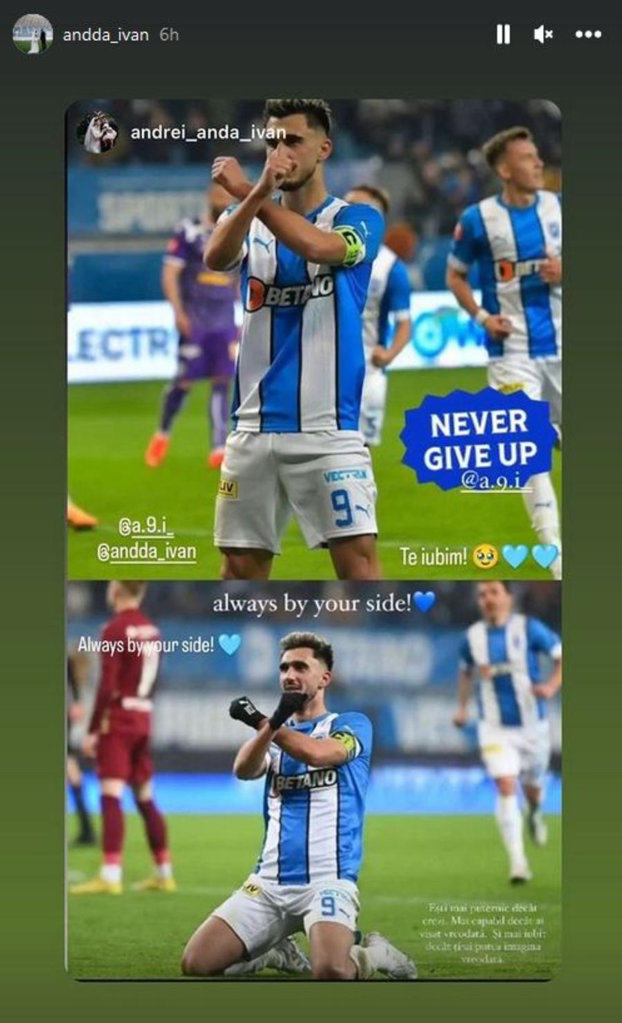 Soția lui Ivan, mesaj după ce jucătorul Craiovei s-a făcut de râs cu FCSB