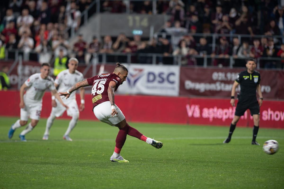 Eroul Rapidului cu CFR Cluj explică ce se întâmplă cu echipa lui Dan Petrescu: „Are cam același stil de joc”