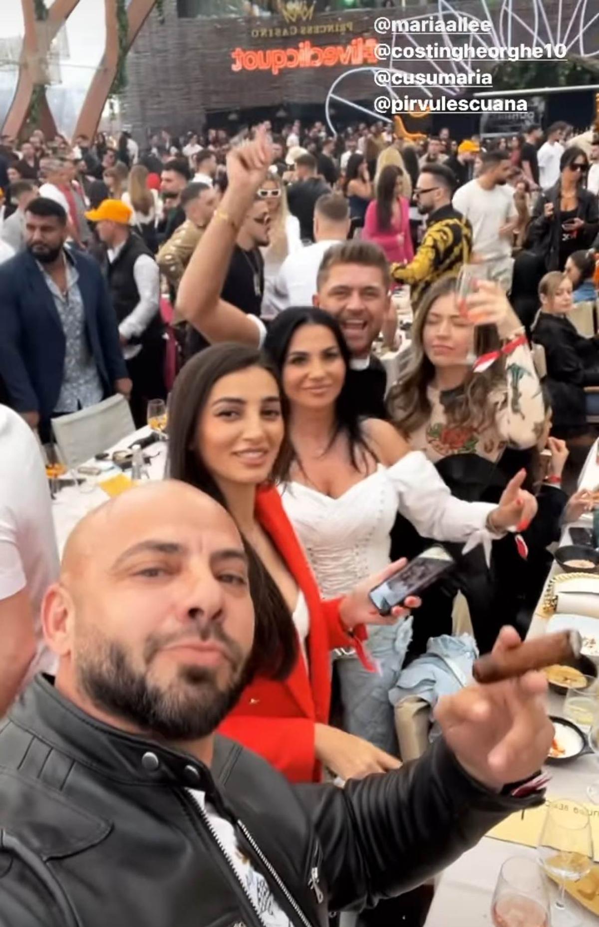 Giani Kiriță, fițe într-un club din Mamaia de 1 Mai! A fumat trabuc și s-a mândrit cu iubita de doar 24 de ani