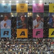 Scenografia pregătită la Madrid pentru Rafael Nadal / Sursă foto: Imago Images