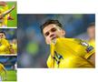 Colaj cu fotografii realizate de Alex Hojda la meciul de fotbal Germania-România