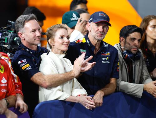 Adrian Neweym în dreapta, alături de Christian Horner și Geri Halliwell // foto: Imago