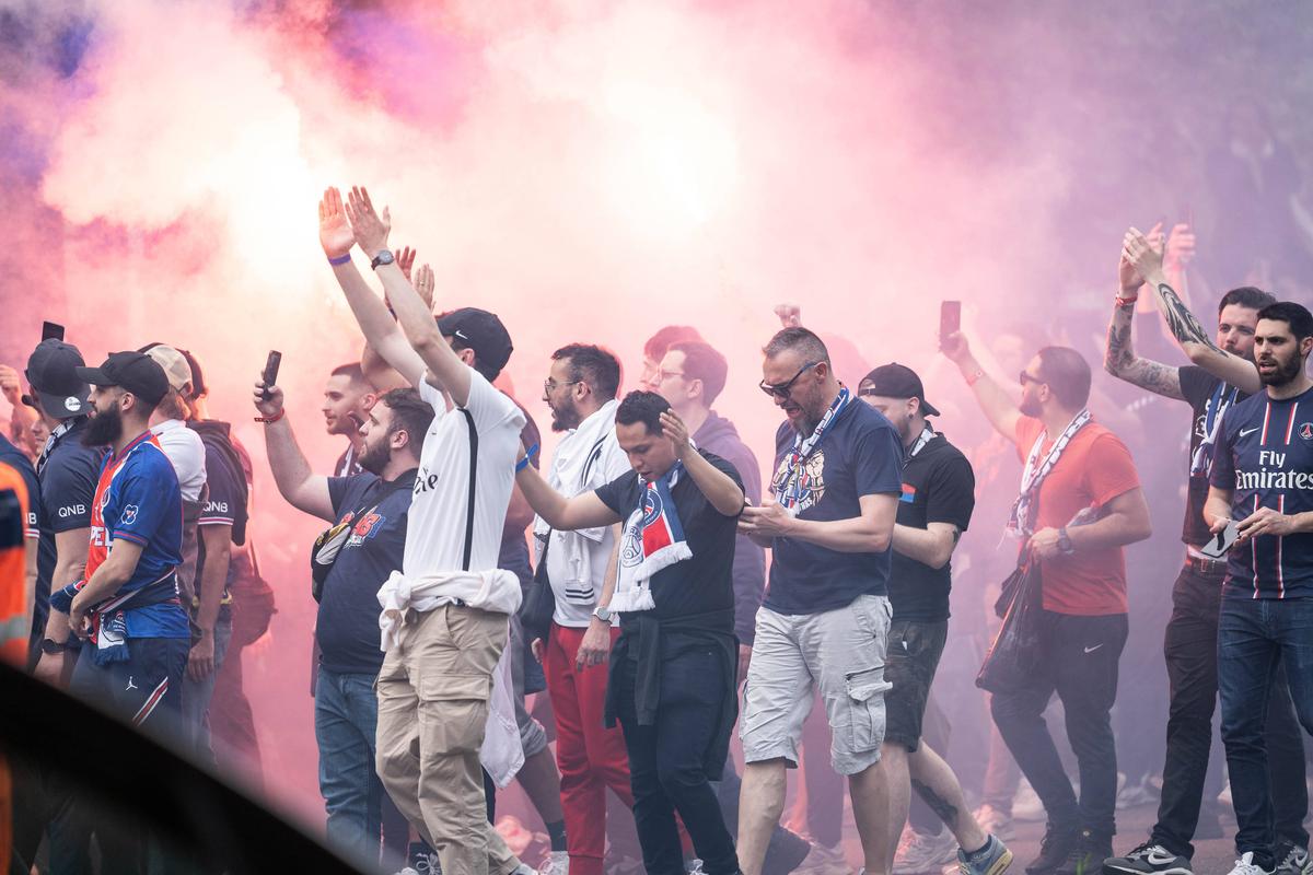 Suporterii au făcut show înainte de Dortmund - PSG