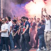 Suporterii au făcut show înainte de Dortmund - PSG/ foto Imago Images
