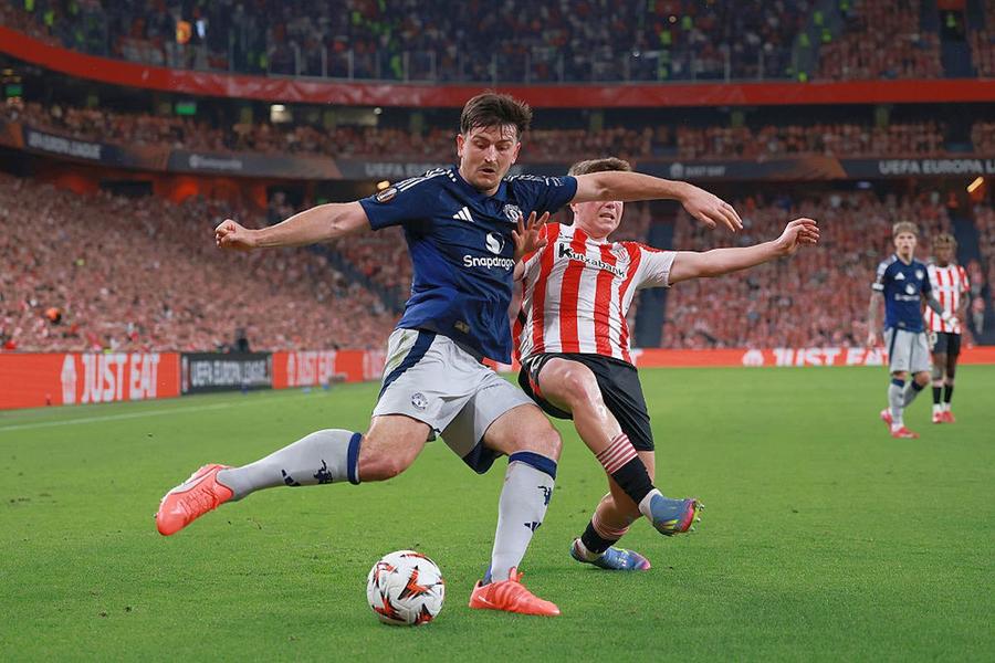 Reacția lui Harry Maguire, după faza meciului Bilbao - Manchester United: „Erau mulți băieți în careu”