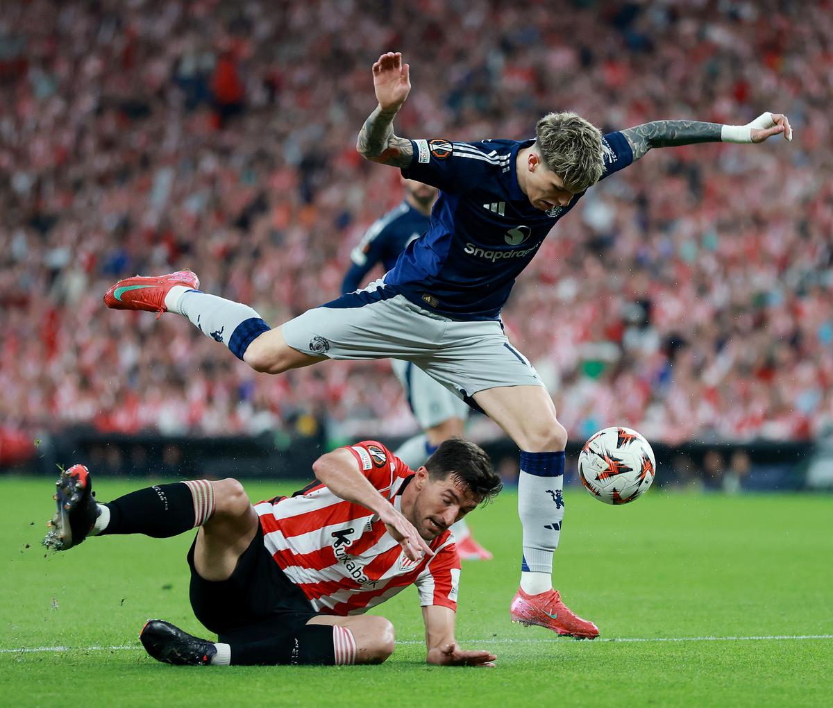Athletic Bilbao - Man. United 0-3. „Diavolul” și-a băgat coada pe San Mames » Europa League, foarte aproape de o finală între „răniții” din Premier League!