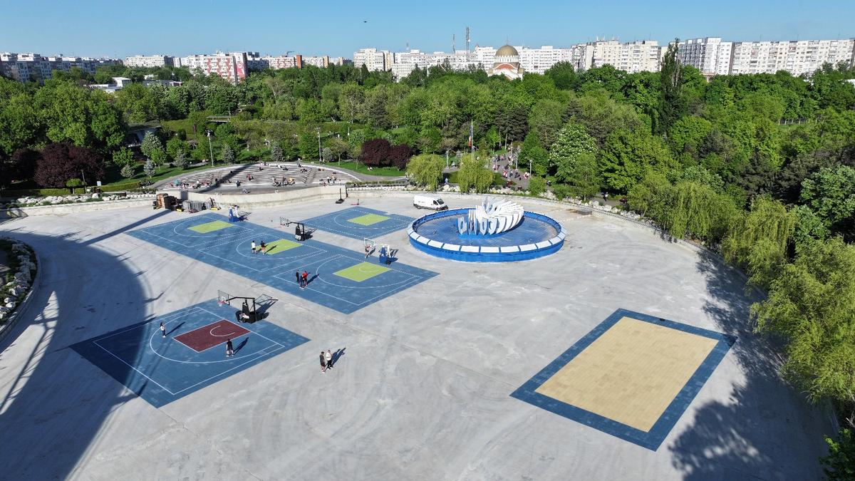 Baschet în Parcul Drumul Taberei din Sectorul 6
