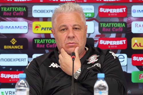 Marius Șumudică, la conferința de presă