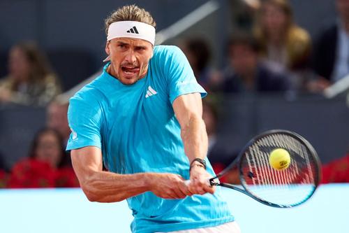 Alexander Zverev în acțiune la Madrid Foto: Mutua Madrid Open