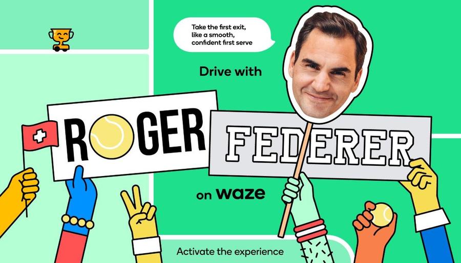 Roger Federer pe Waze Roger Federer îți spune pe unde să mergi » Ce mesaje a înregistrat și unde se pot auzi