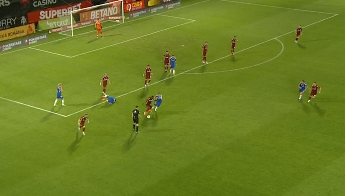 Juan Bauza, eliminat în CFR Cluj - FCU Craiova