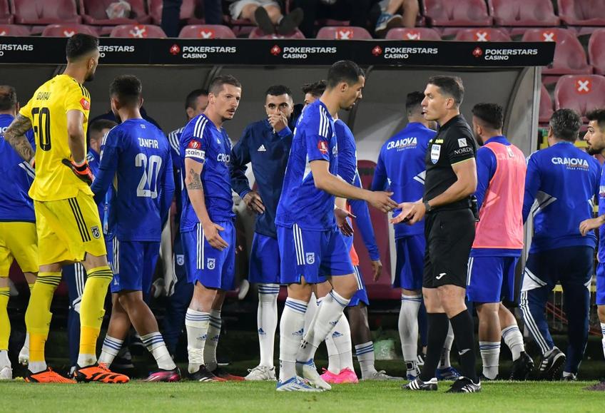 CFR Cluj a învins-o pe FCU Craiova, scor 1-0 după prelungiri (0-0 în timpul regulamentar), și s-a calificat în preliminariile Conference League. Vlad Achim (34 de ani) și George Ganea (24 de ani), fotbaliștii grupării oltene, au dat vina pe Istvan Kovacs.