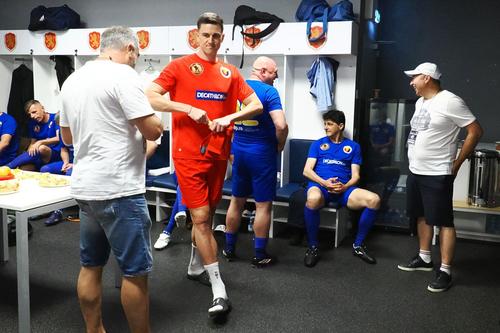 Florin Gardoș, în vestiarul „Arcului de Triumf”. Sursă foto: Raed Krishan (GSP)