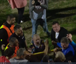 Ianis Zicu a început să plângă după ce Metaloglobus a promovat în Superliga. foto: captură Prima Sport