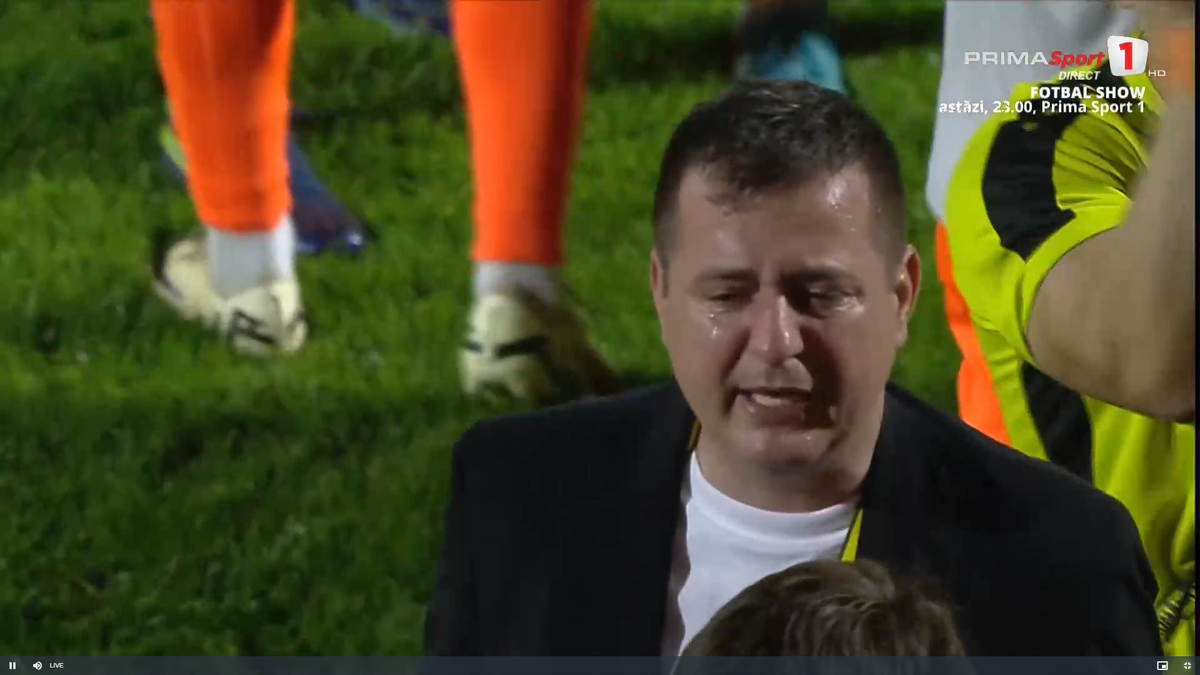 Ianis Zicu a început să plângă după ce Metaloglobus a promovat în Superliga