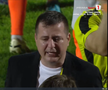 Ianis Zicu a început să plângă după ce Metaloglobus a promovat în Superliga. foto: captură Prima Sport