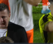 Ianis Zicu a început să plângă după ce Metaloglobus a promovat în Superliga. foto: captură Prima Sport