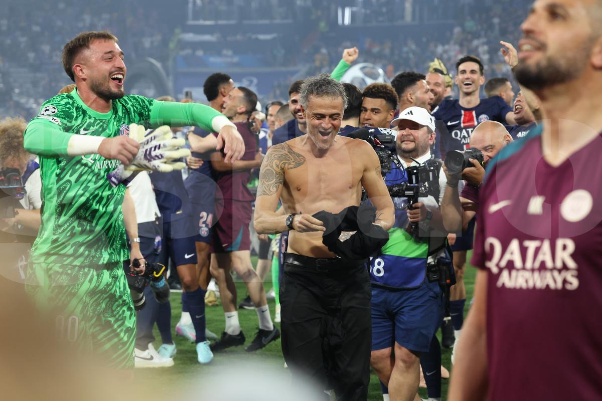 Luis Enrique la finalul meciului