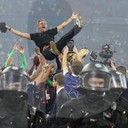 Luis Enrique la finalul meciului PSG - Inter Milano FOTO: Ionuţ Iordache (GSP)