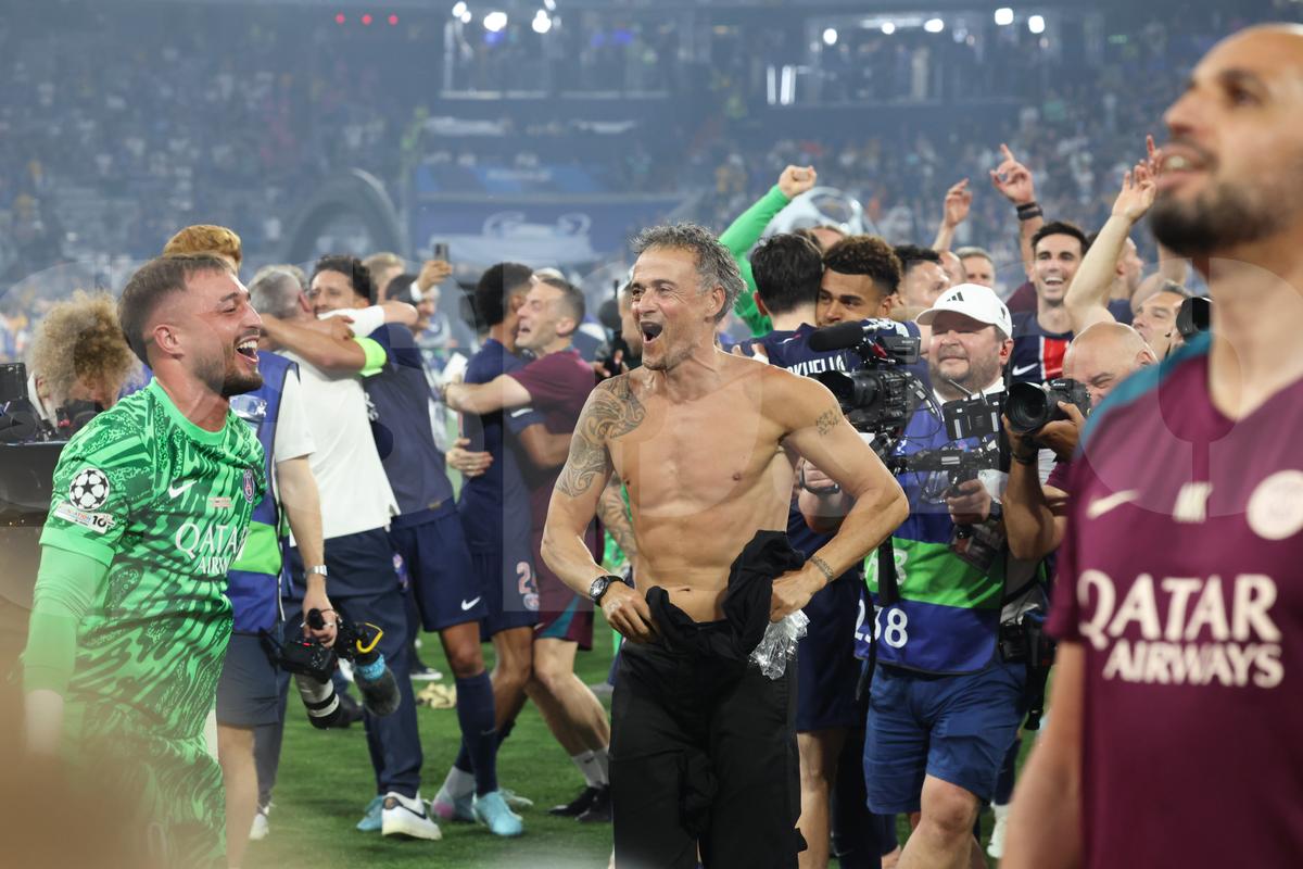 Luis Enrique la finalul meciului