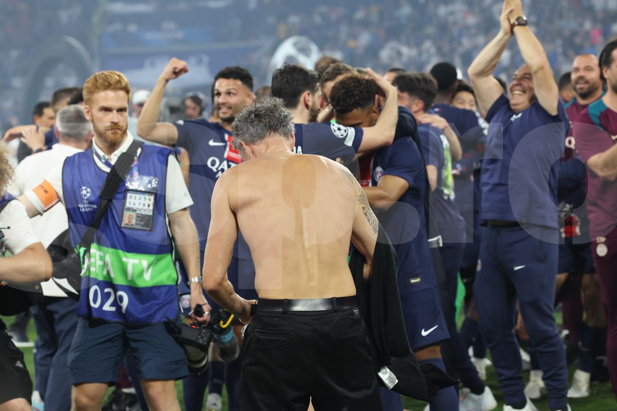 Luis Enrique la finalul meciului