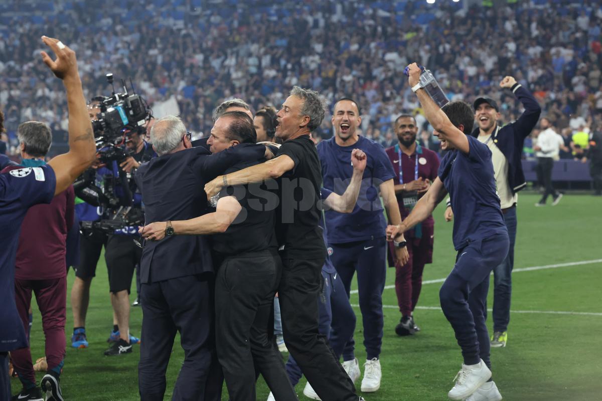 Luis Enrique la finalul meciului