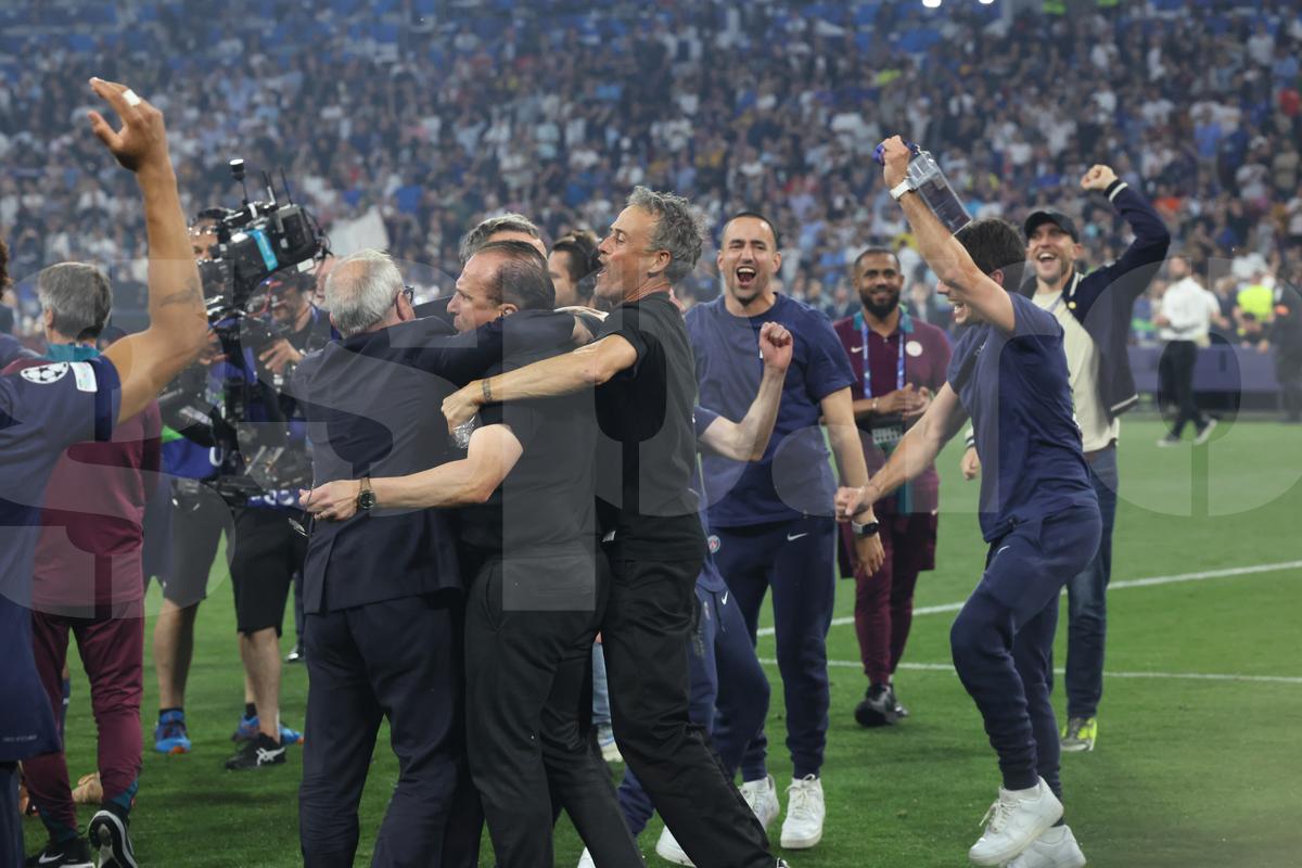Luis Enrique la finalul meciului