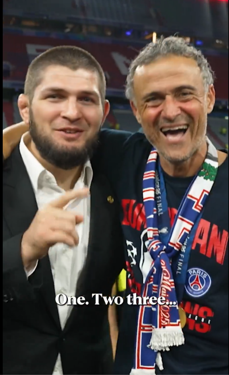 Luis Enrique și Khabib Nurmagomedov