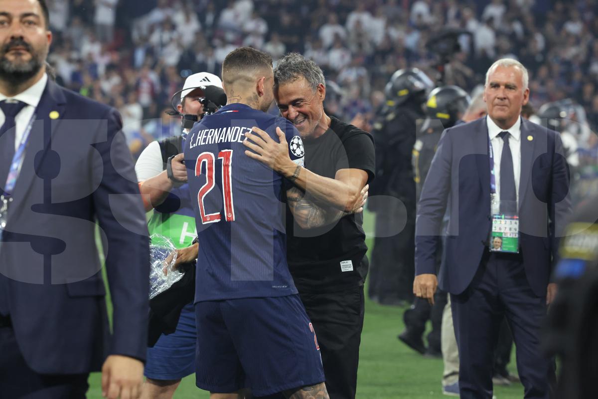 Luis Enrique la finalul meciului