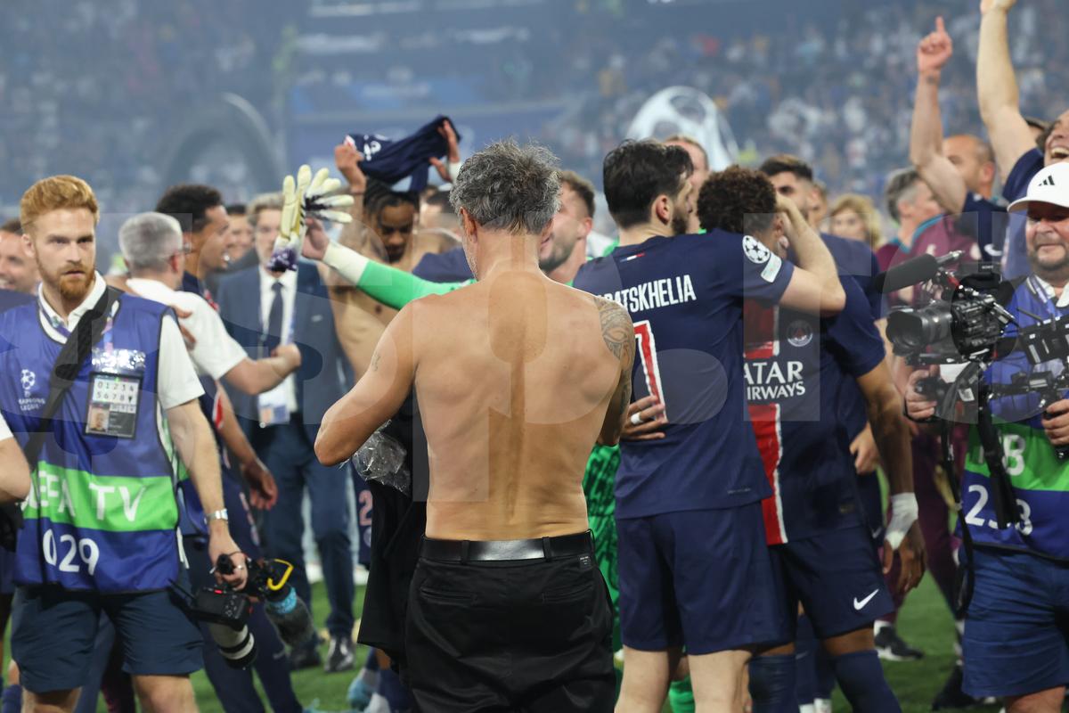 Luis Enrique la finalul meciului
