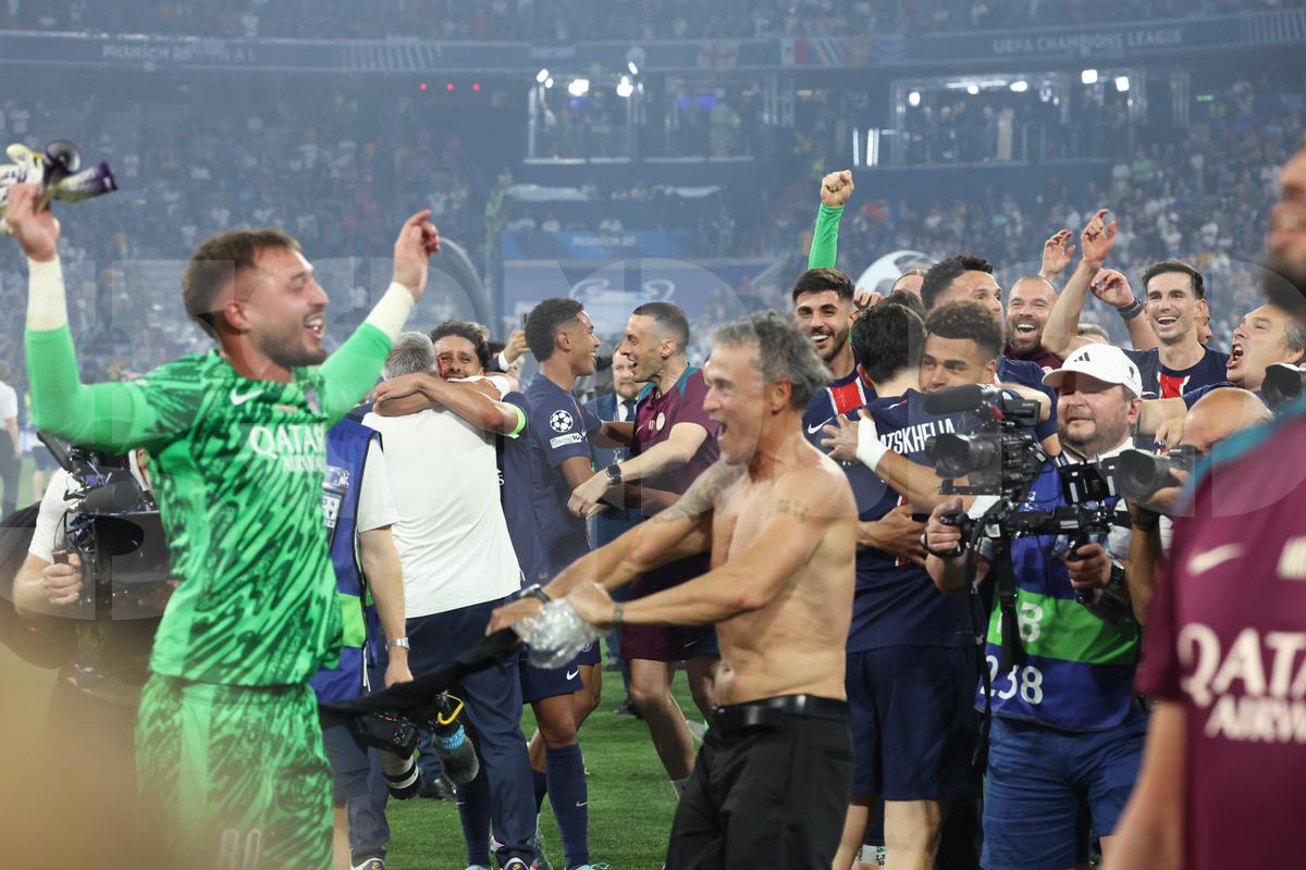 Luis Enrique la finalul meciului