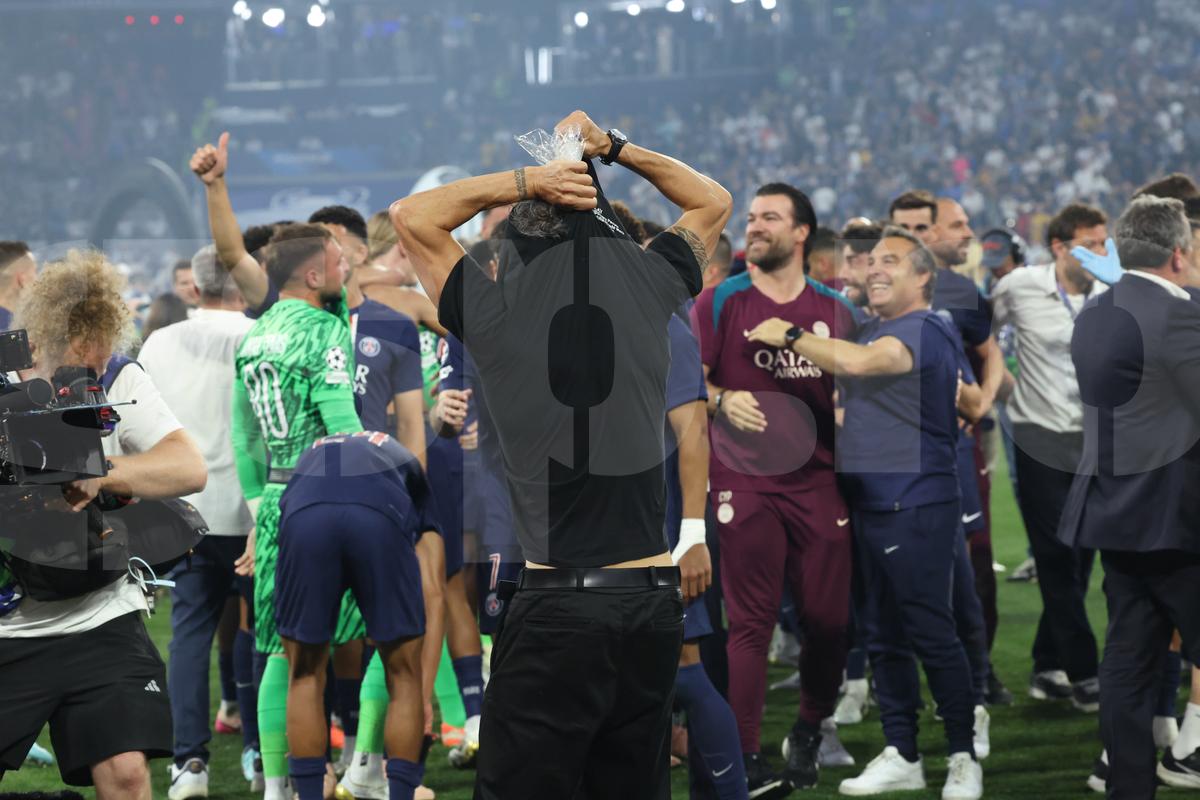 Luis Enrique la finalul meciului