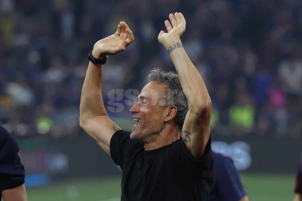 Luis Enrique la finalul meciului