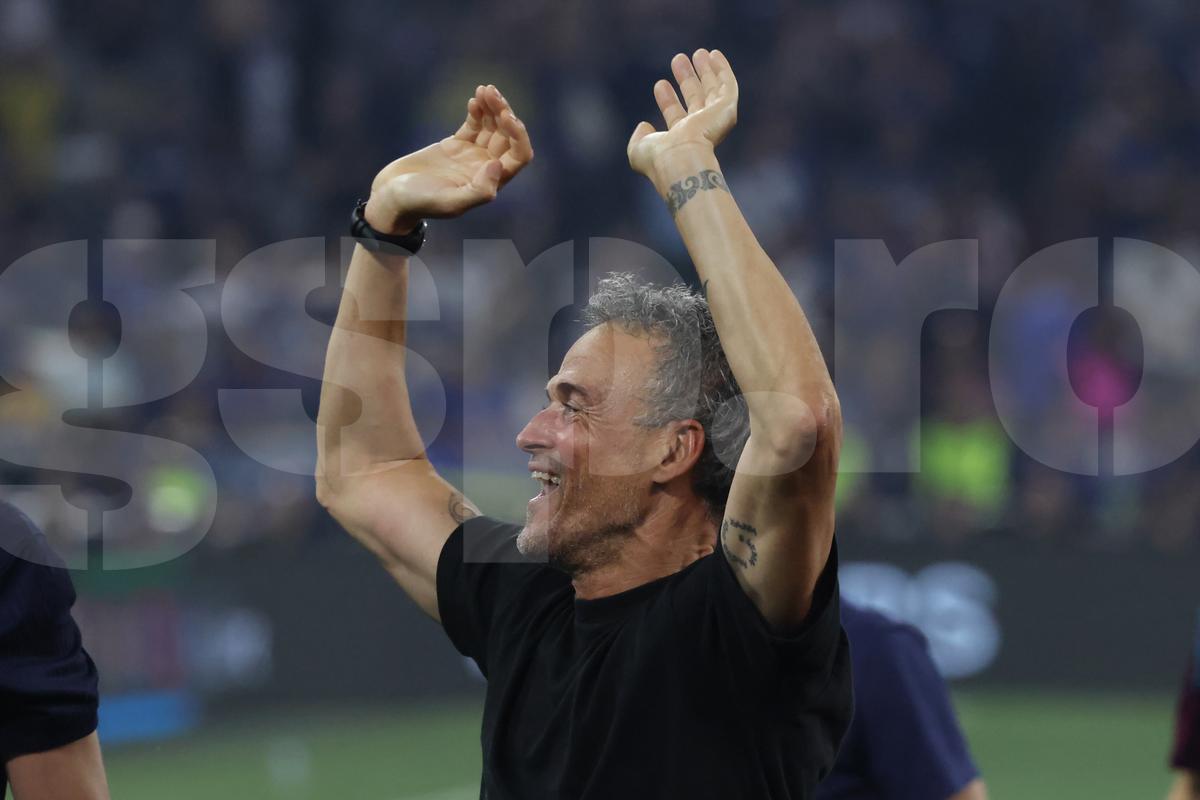Luis Enrique la finalul meciului