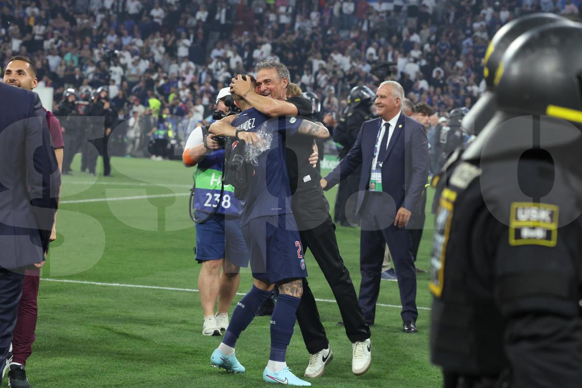 Luis Enrique la finalul meciului
