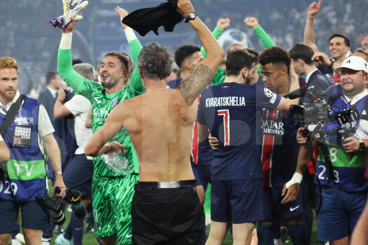 Luis Enrique la finalul meciului
