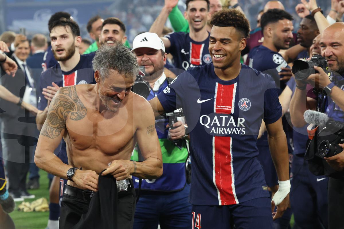 Luis Enrique la finalul meciului
