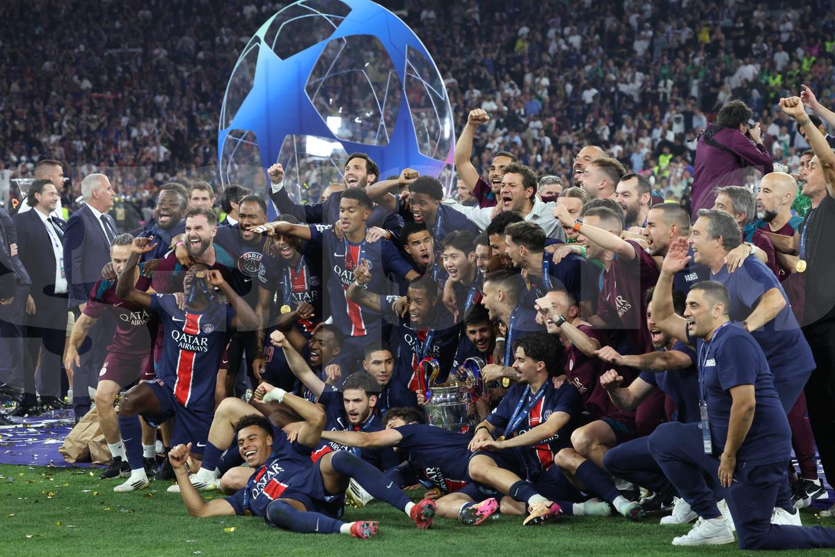 Imagini de la finalul partidei PSG - Inter 5-0