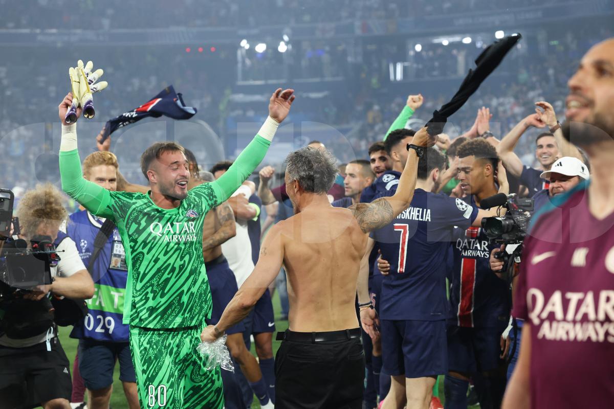 Luis Enrique la finalul meciului