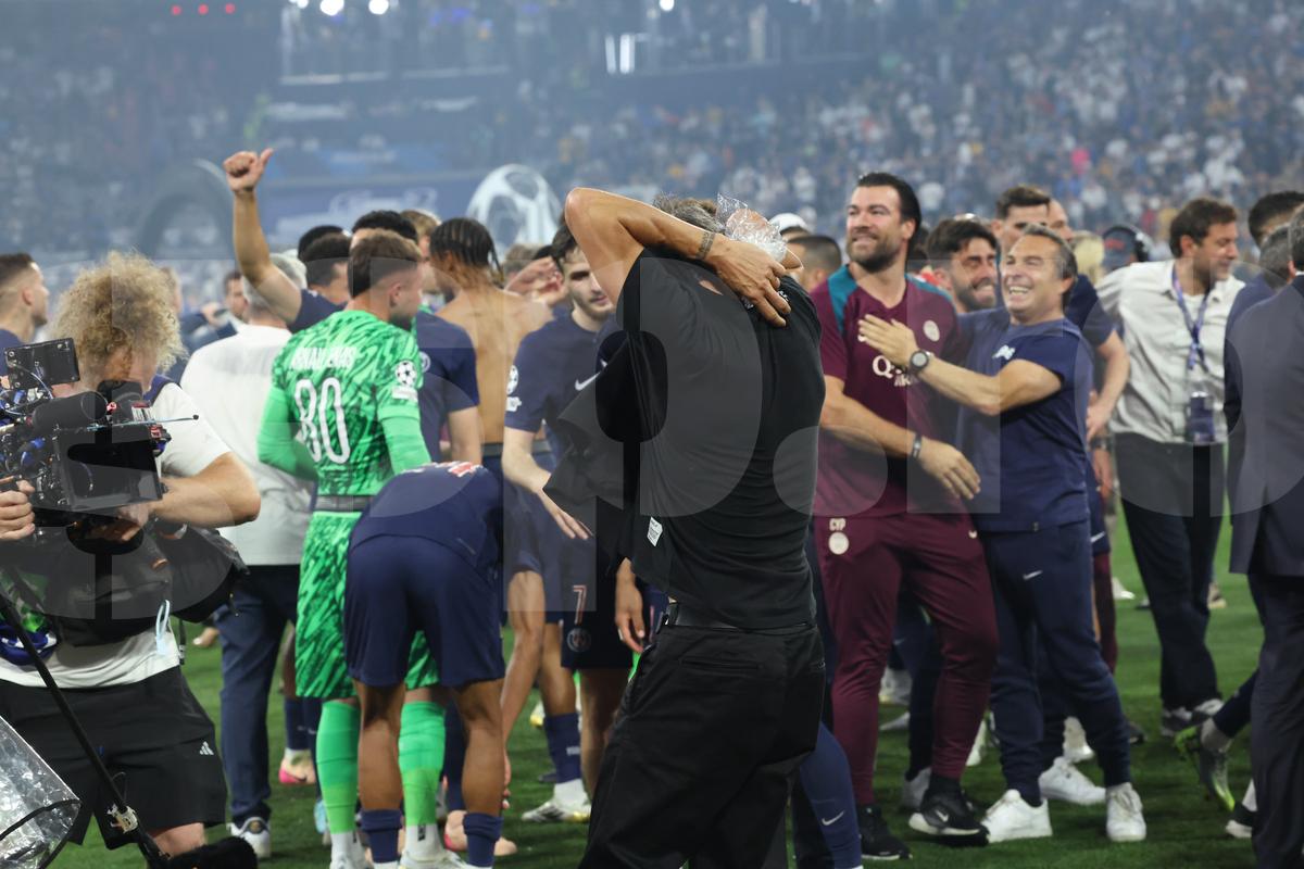 Luis Enrique la finalul meciului