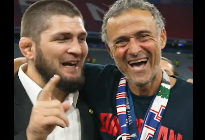 Luis Enrique și Achraf Hakimi, proaspeții câștigători ai Ligii Campionilor, au sărbătorit la Munchen alături de legendele din UFC, Khabib Nurmagomedov și Islam Makhachev.