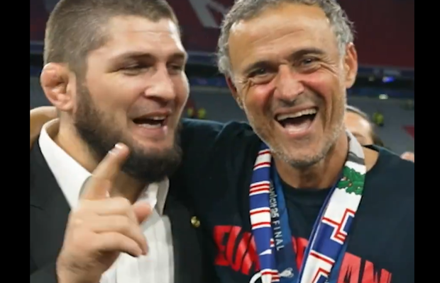 Imaginile serii la Munchen » „Farsa” pe care Khabib Nurmagomedov i-a jucat-o lui Luis Enrique: „Nenorocitul!”