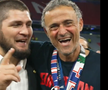 Luis Enrique și Achraf Hakimi, proaspeții câștigători ai Ligii Campionilor, au sărbătorit la Munchen alături de legendele din UFC, Khabib Nurmagomedov și Islam Makhachev.