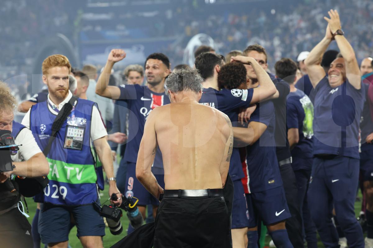 Luis Enrique la finalul meciului