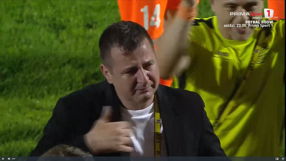 Ianis Zicu a început să plângă după ce Metaloglobus a promovat în Superliga