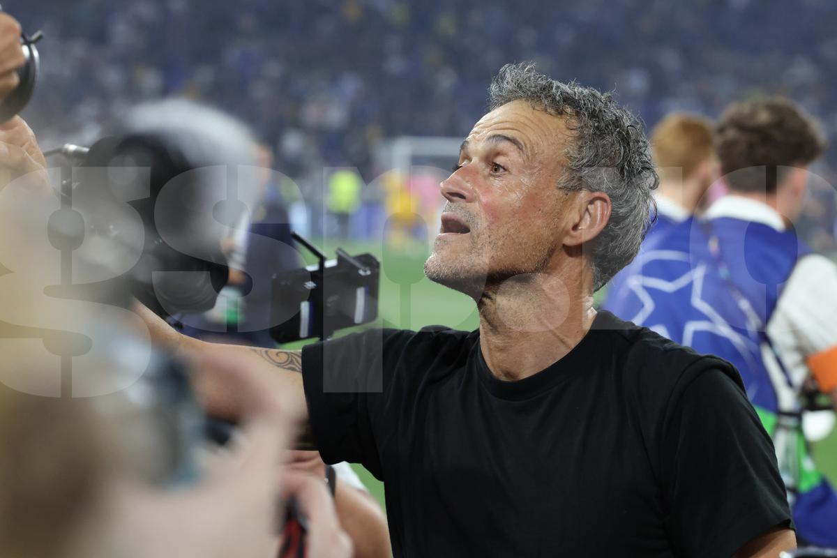 Luis Enrique la finalul meciului